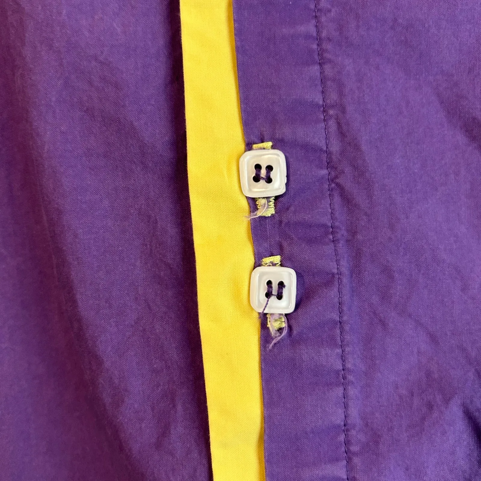 COOFANDY Women's Top Purple Yellow Contrasting Trim XXXL Artsy Cotton Size undefined - Image 11