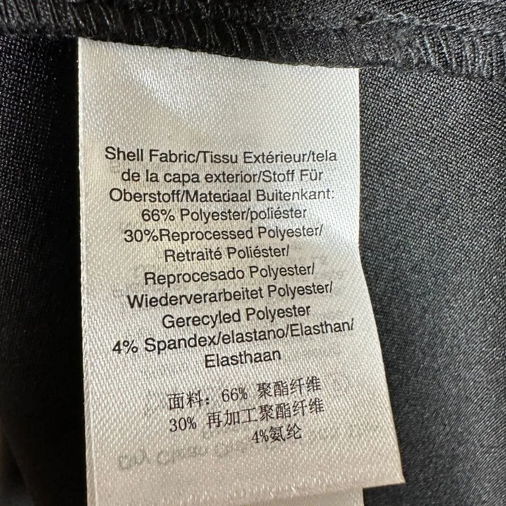 DKNY Button Sleeve Fit and Flare Black Dress Size 12 NEW with Tags - Image 9