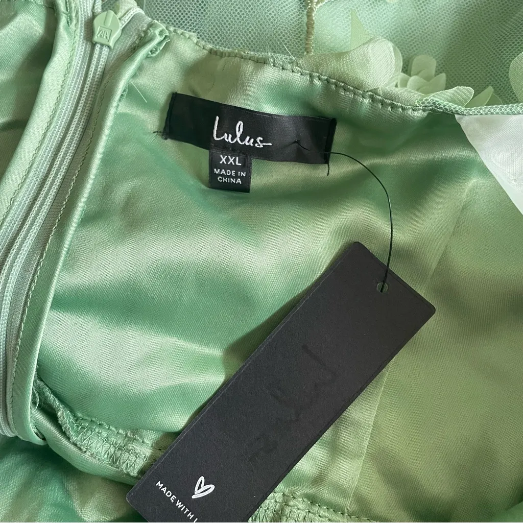 Lulus Effortlessly Sweet Sage Tulle 3D Floral Tie-Strap Midi Dress - Image 5