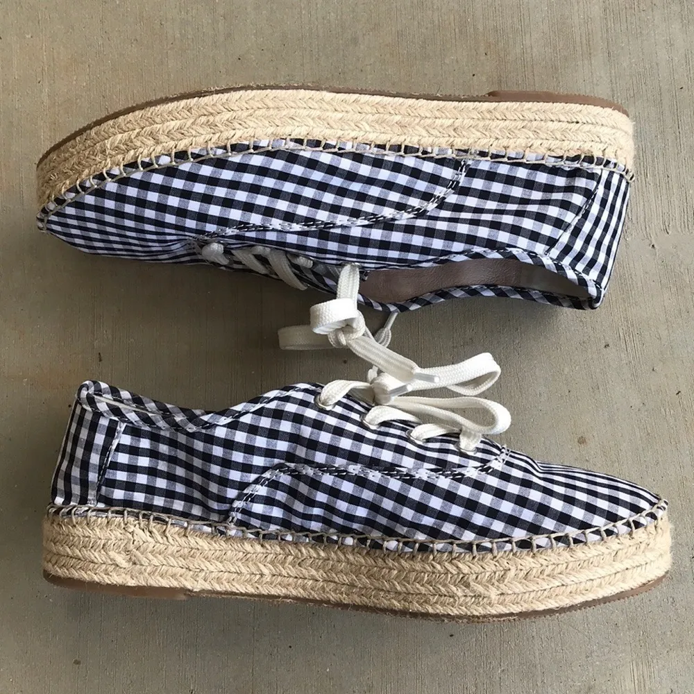 Gianni Bini Dunnigan Gingham Espadrille Shoes - Image 9