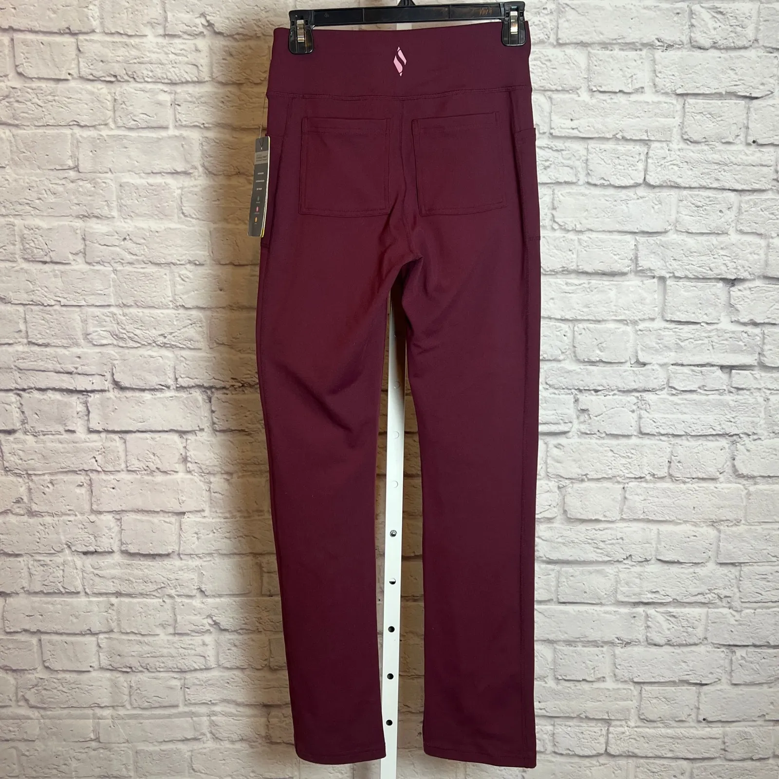 Skechers Women's Small Plum Straight-Leg GoWalk Pants Cleanfit Athleisure - Image 4