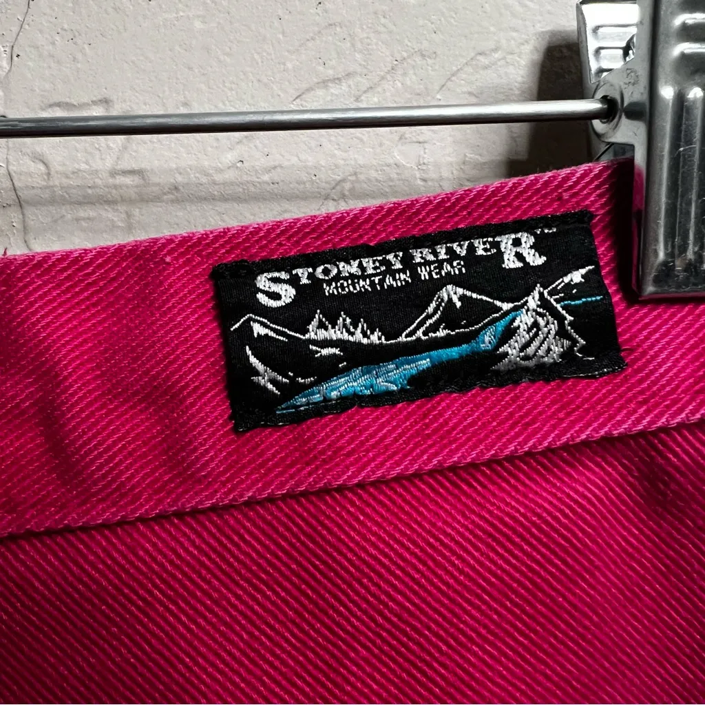 Stone River Mountain Wear Vintage Western Hot Pink High Rise Pleated Jeans Size 25 - Image 10