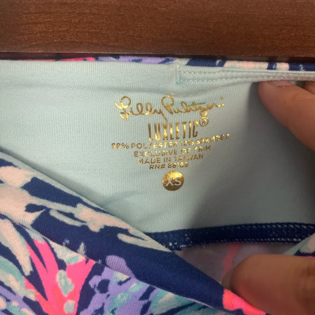 Lilly Pulitzer Luxletic Womens Leggings Yoga Pants XS UPF 50+ Maralyn Gypsea - Image 4