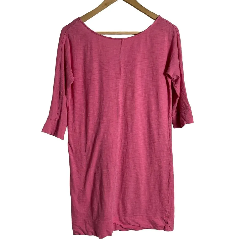 Lilly Pulitzer Eliza Watermelon Pink Knit Short Sleeve V-Neck Dress Size XS - Image 5