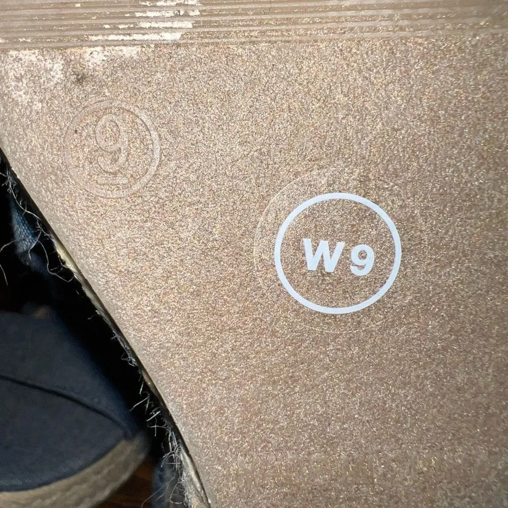 Gap denim and jute wedge sandals with ankle straps women’s size 9 - Image 7