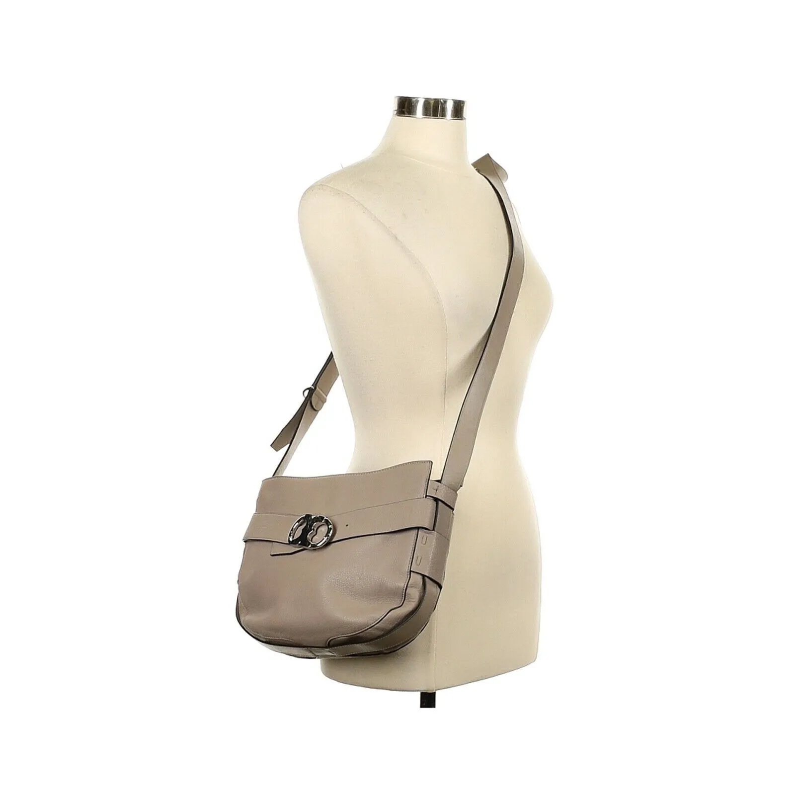 TORY BURCH Solid Tan Soft Leather Shoulder Bag - Image 2