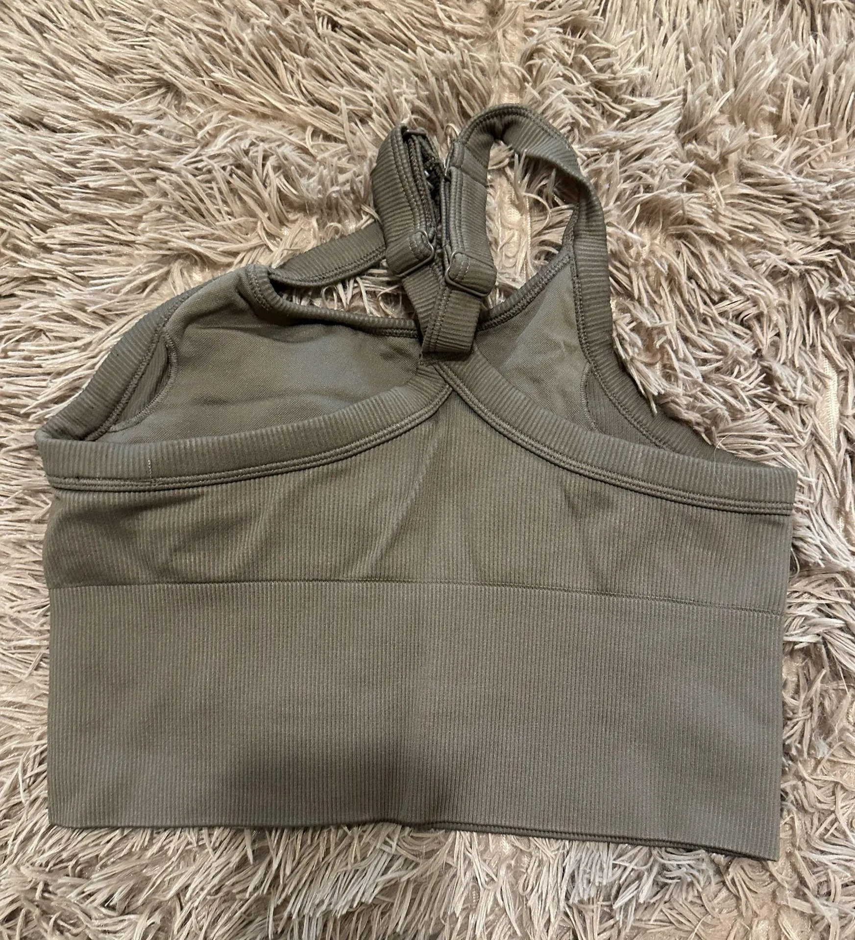 Seamless Ribbed Favorite Alo Yoga Bra Tank - Image 3