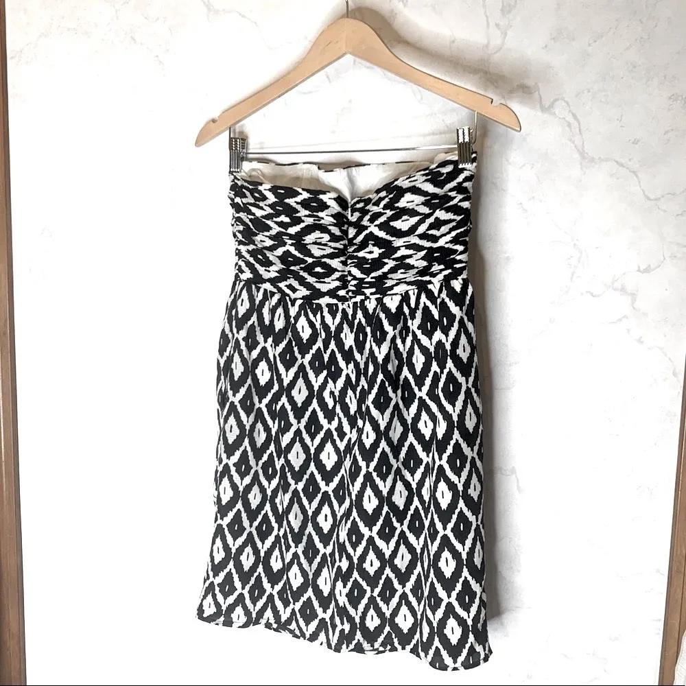 Shoshanna strapless silk mini dress - Image 4