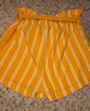 Yellow Flowy Shorts - Image 2