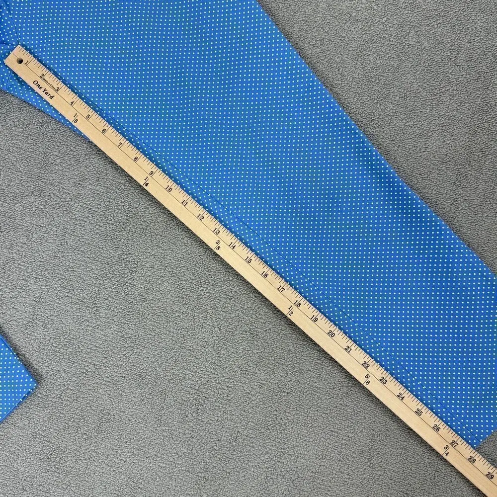 Michael Michael Kors Polkadot Crop Chino Pants Blue White 10 Cotton Twill Blue - Image 15