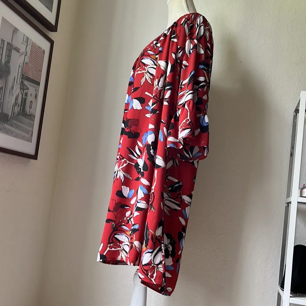 SOULMATES Plus Size 1X Fall Floral Print Dress - Image 10