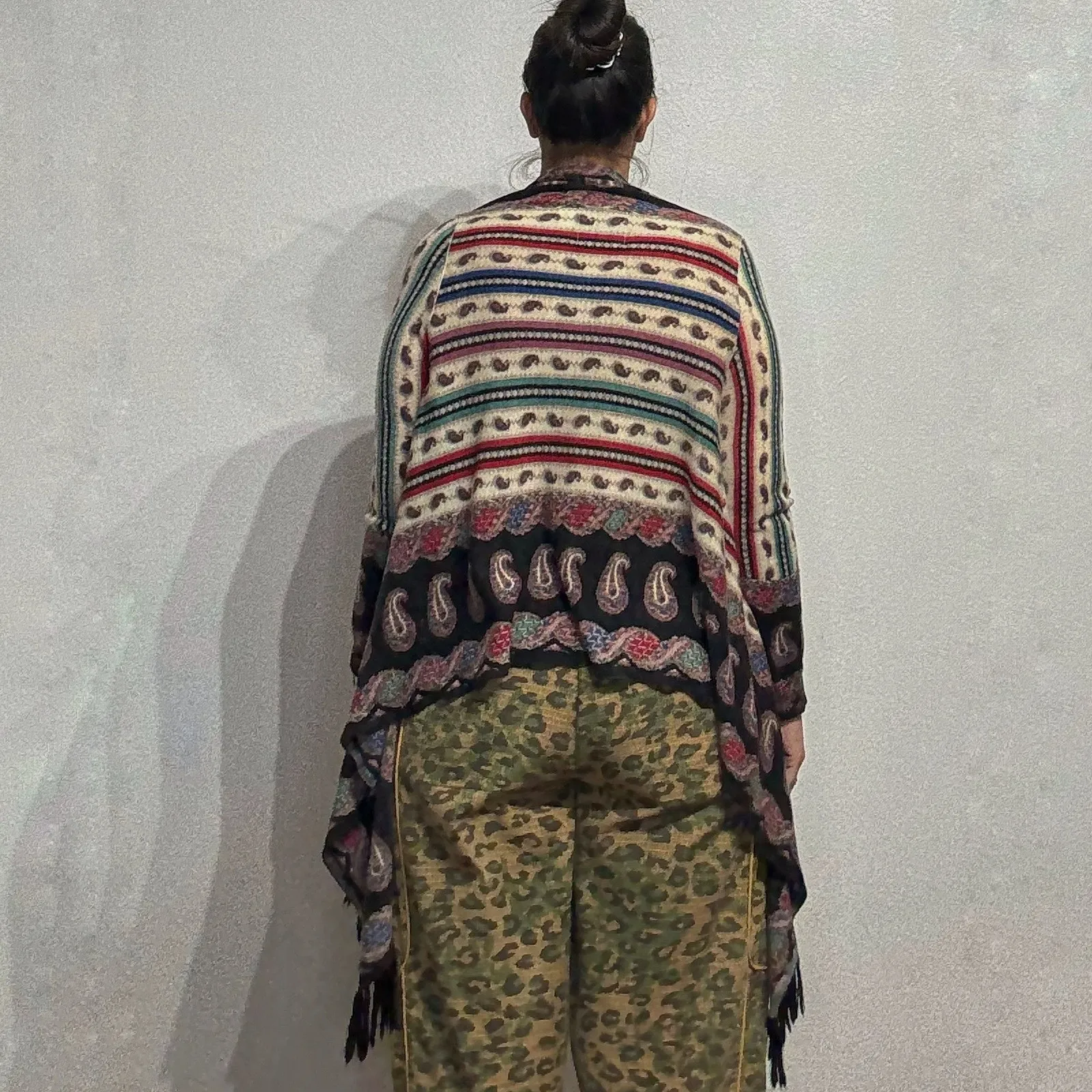 Anthropologie Guinevere Merino Wool Poncho Cardigan Sz M - Image 12