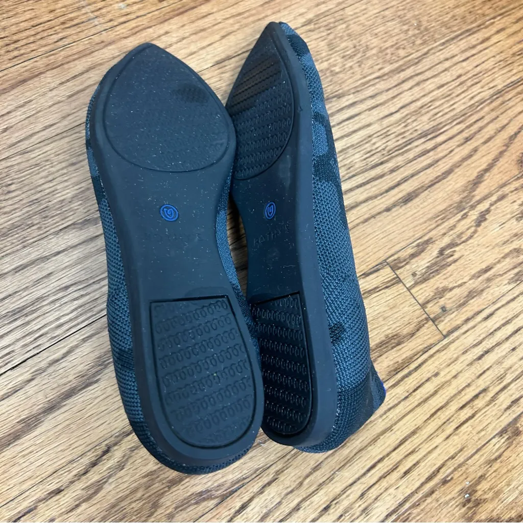 ROTHY’S The Point Gray Camo Camouflage Pointed Toe RETIRED Flats Size 7.5 - Image 12