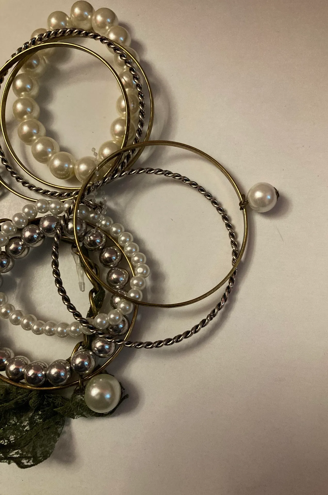 woman 10 pieces bracelet different shapes Gold - Image 8