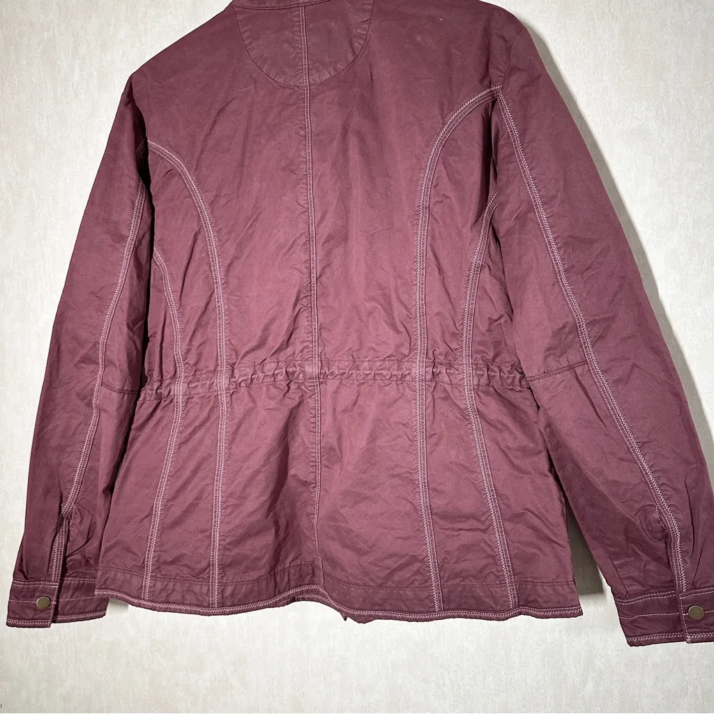 Kuhl Projekt Women’s Luna Rain Jacket Full Zip Waxed Water Resistant Raisin XL - Image 7