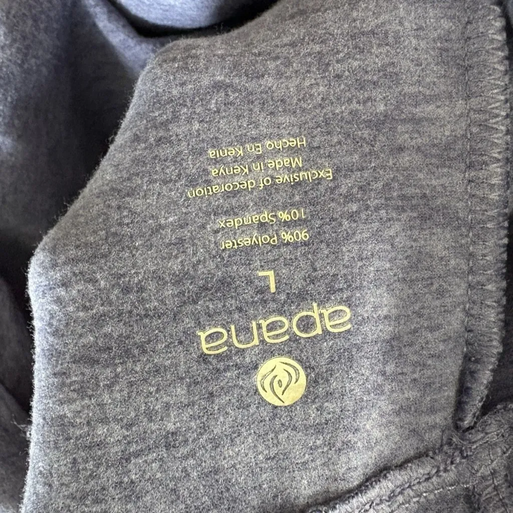 *New Apana Top Womens L Heron Heather Athletic Athleisure Yoga Sweatshirt - Image 8