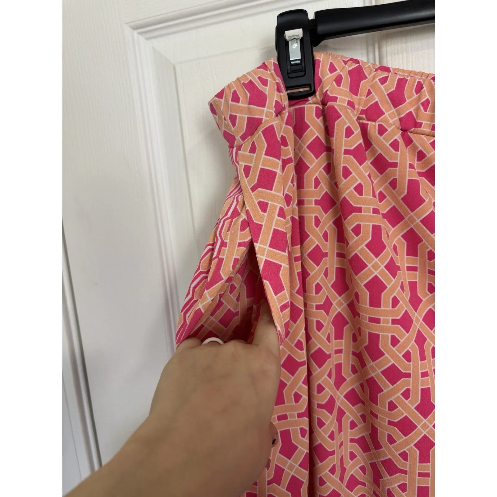 Susan Graver Liquid Knit Pink Geometric Skort Size 1X Casual Activewear Outdoors - Image 5