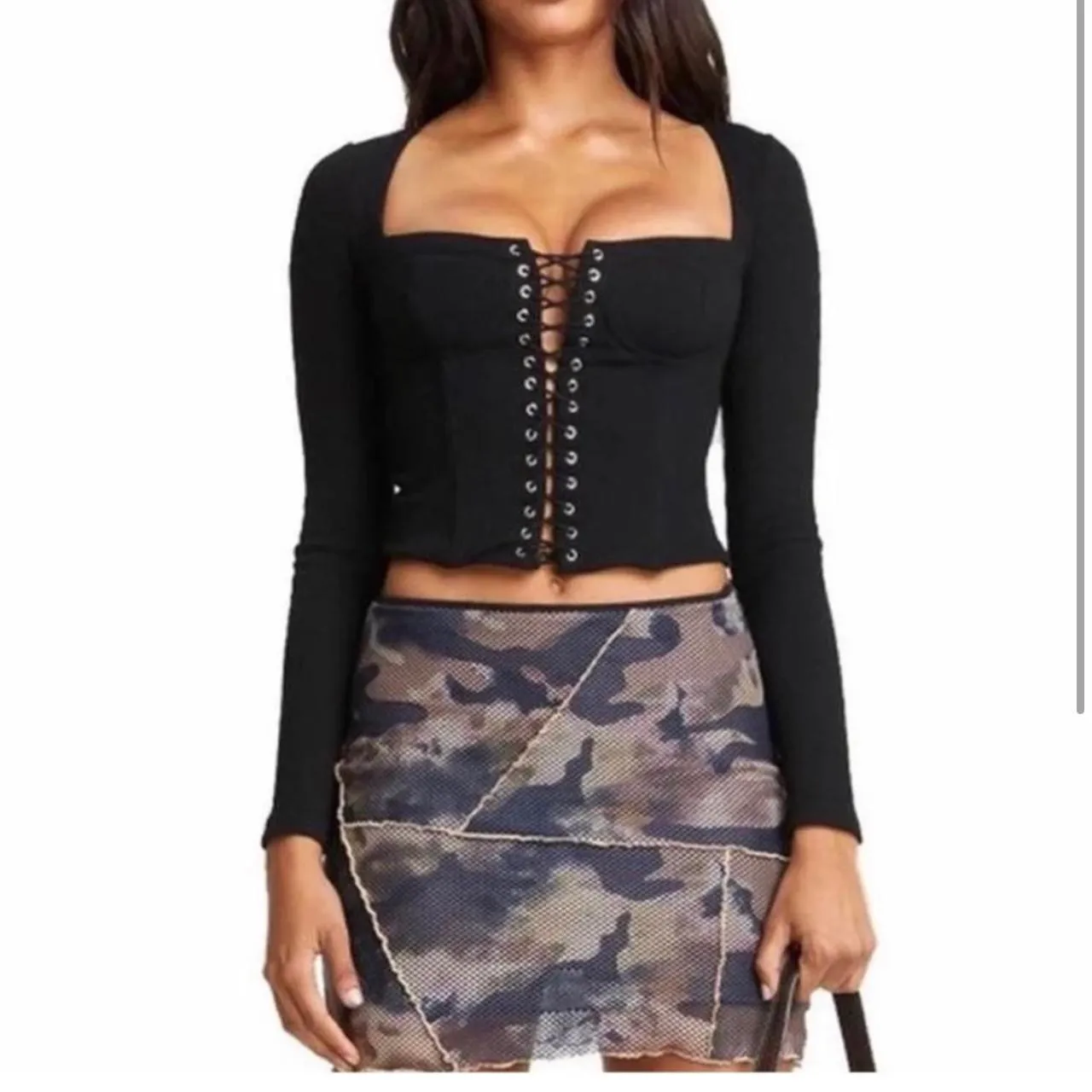 I.AM.GIA Portia Lace-up Black Long sleeve Small - Image 6