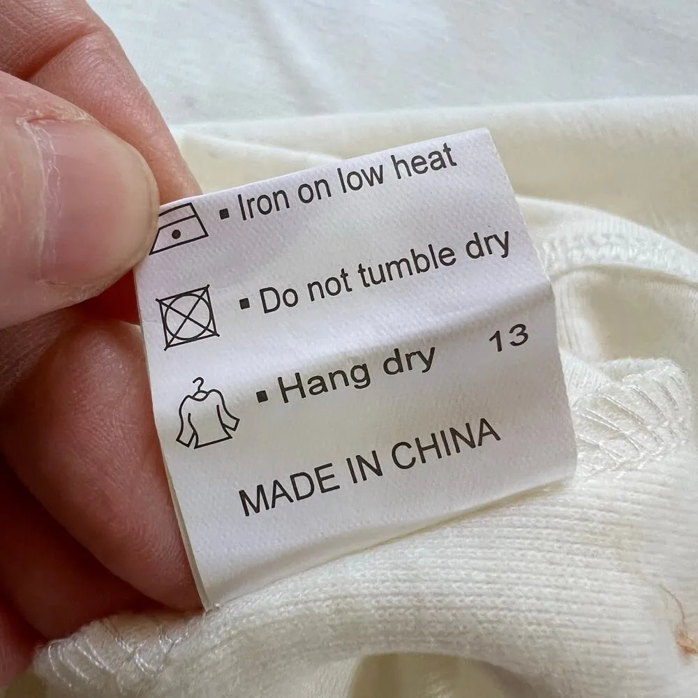 Dearcase Womens Tunic Top Sweater Long Sleeve Button Accent Beige Medium - Image 10