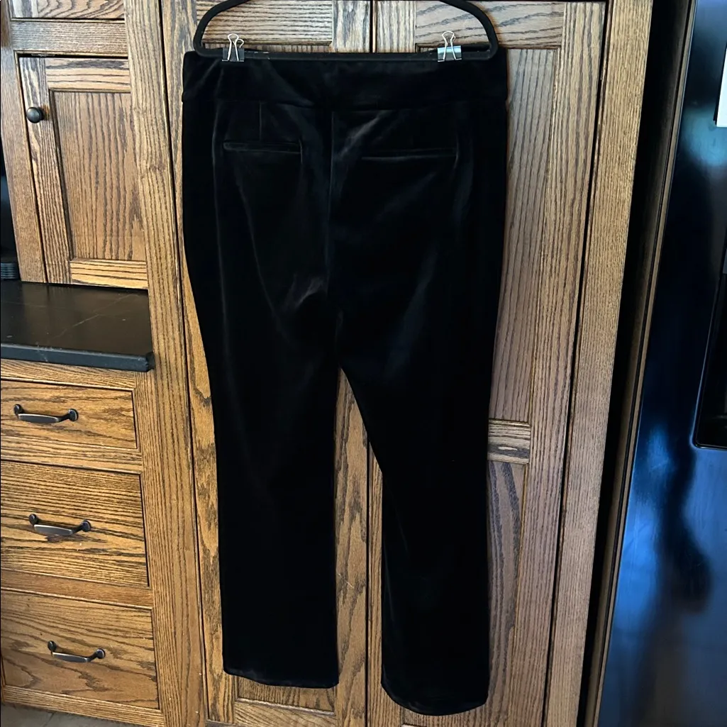 NWOT Express high rise boot cut‎ velvet dress pants holiday office pull on XL - Image 7