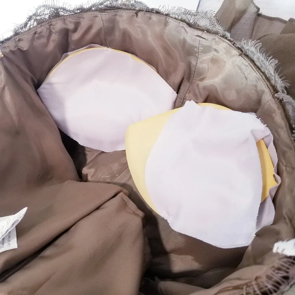 Jovani Rhinestones Embellished Strapless Evening Gown Satin Long Dress - Image 8