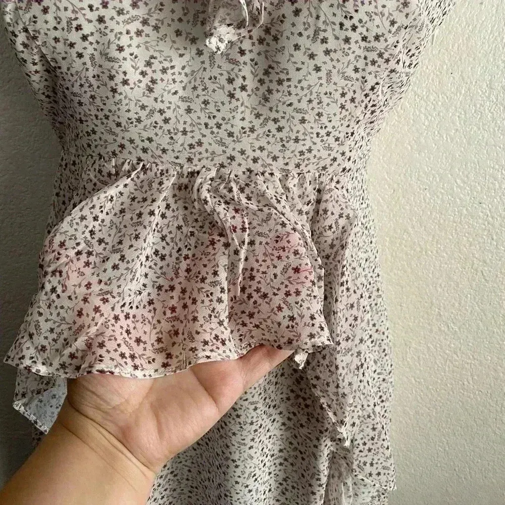 🆕NWOT Senlis Women Lightweight Ruffle Mini Dress V - Image 7