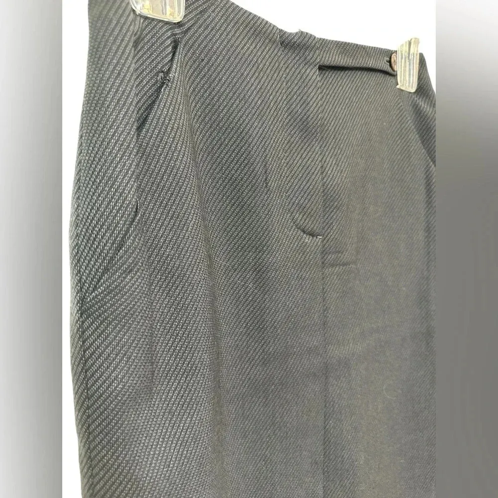 Giorgio Armani Le Collezioni Gruppo Wool Pencil Straight Skirt Womens 4 - Image 3