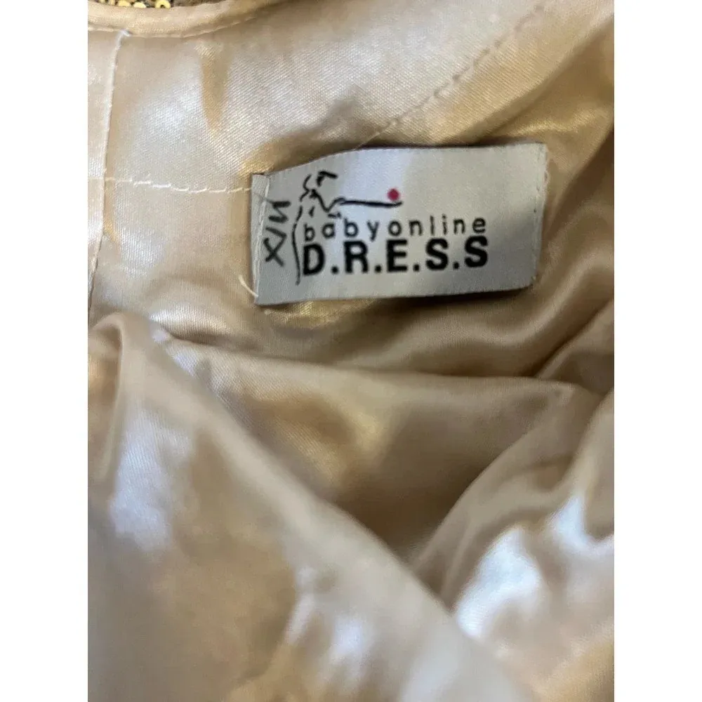 Babyonline D.R.E.S.S. golden full sequins drape back Gold - Image 5
