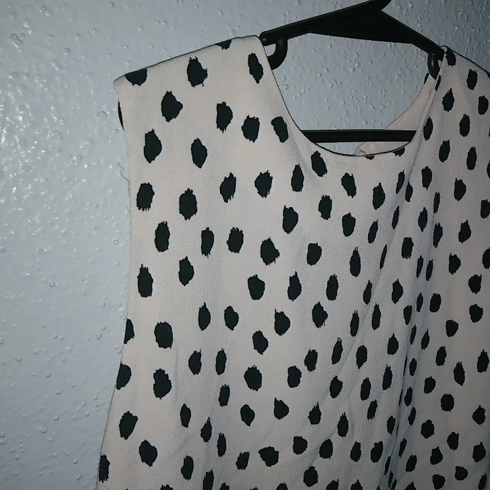 Kate Spade Live Colorfully XS Sleeveless Brush Dab Dots Top Blush Pink - Image 10