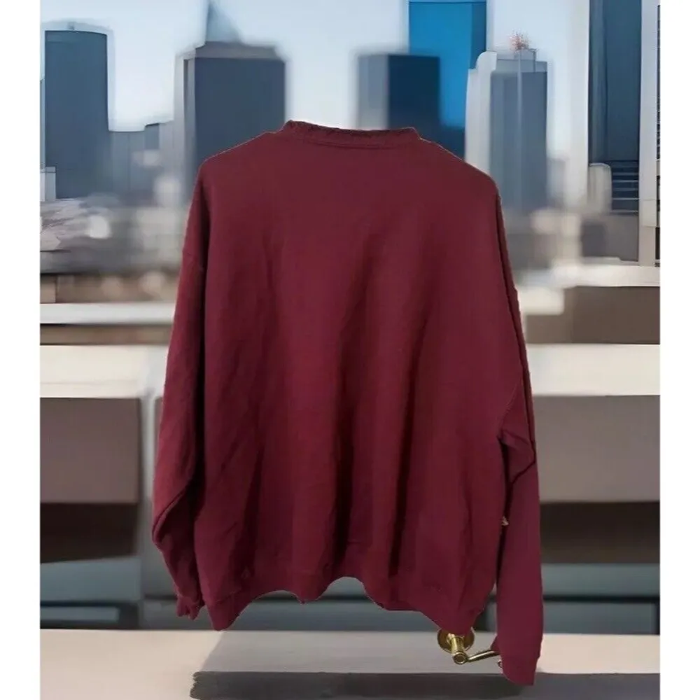 VTG  80s Fruit/Loom ART Fleece Cardigan Customize Patchwork Granny Whimsygoth Xl - Image 6