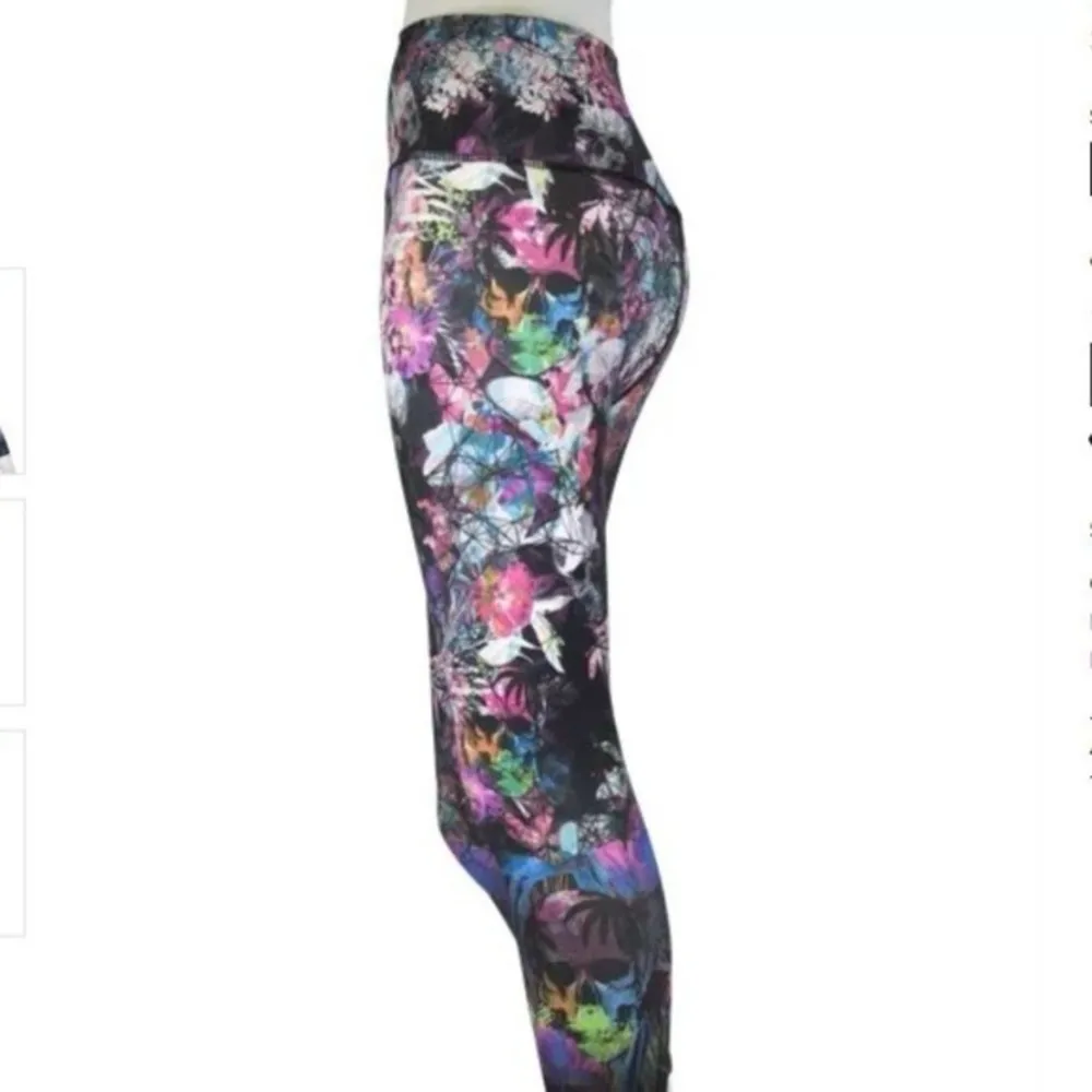 Evolution AND Creation Skull 💀Mix Prints Leggings - Image 2