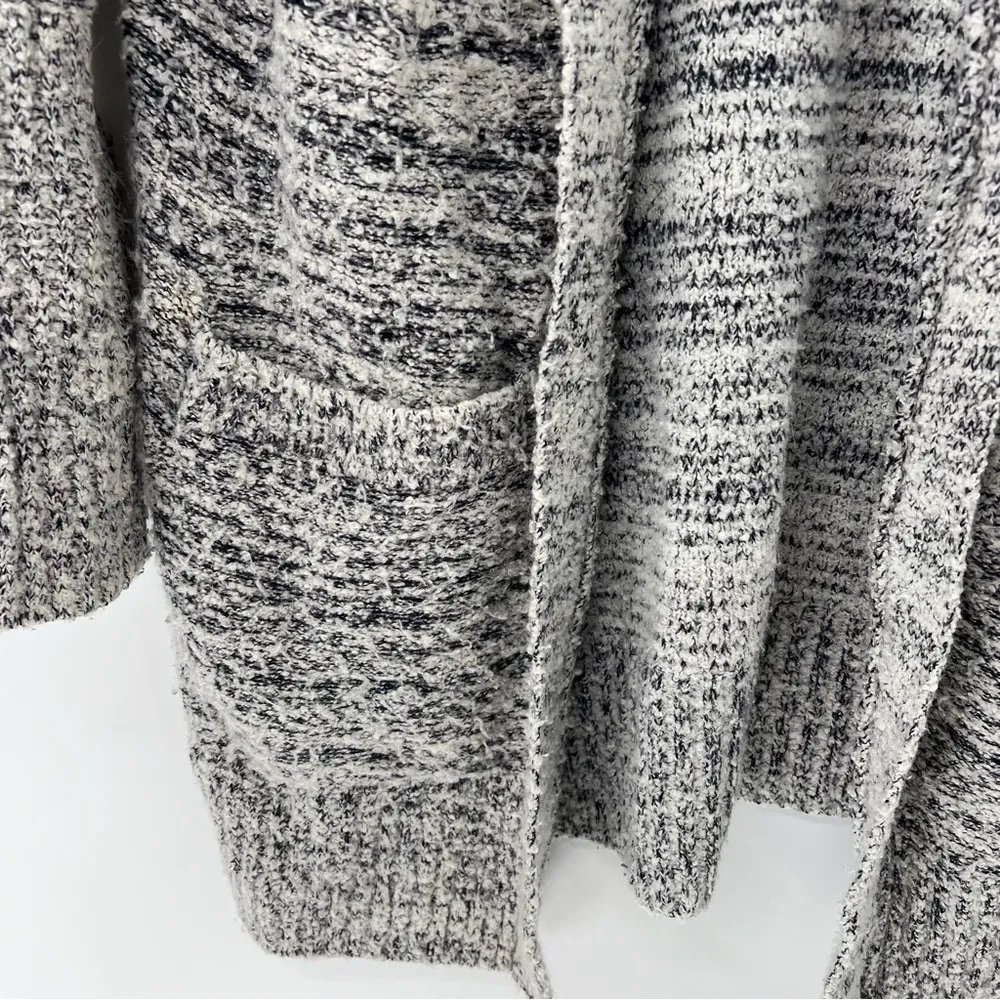 Treasure & Bond long line sweater cardigan wool alpaca size Small grey marled - Image 4