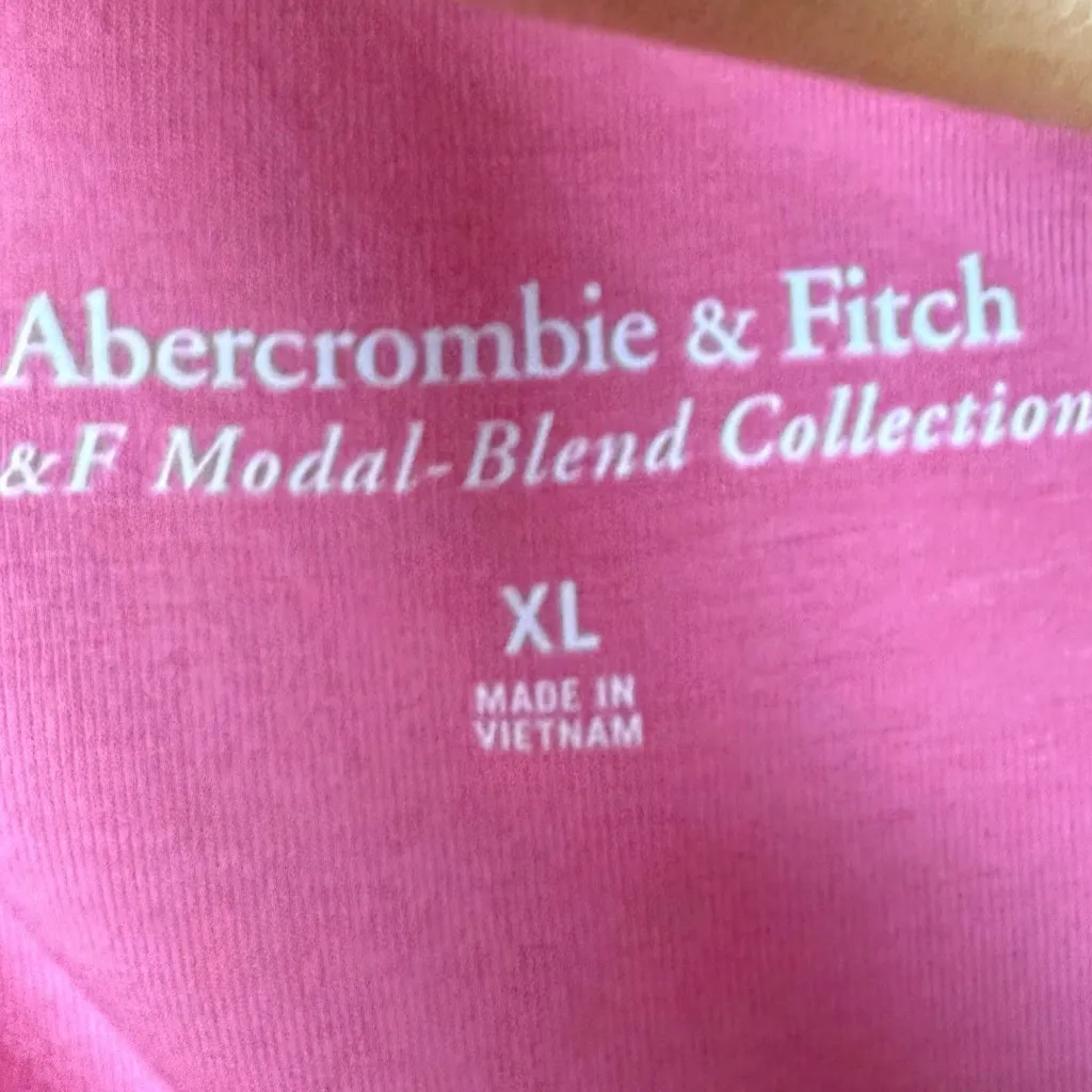 Abercrombie‎ & Fitch Asymmetric Pink One-Shoulder Twist Top Sz XL - Image 5