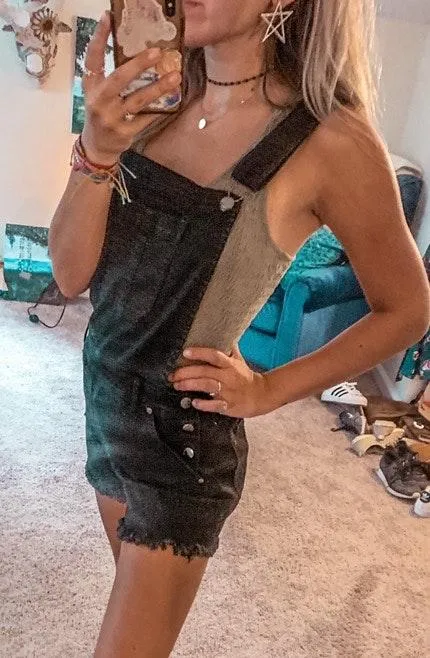 CP Jeans Black Overalls Size L - Image 4