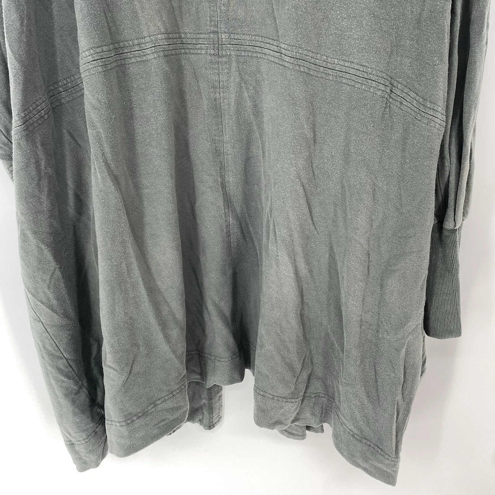 Athleta Mantra Yoga Wrap Oversized Hooded Cardigan Gray Women's Size XS - Image 7
