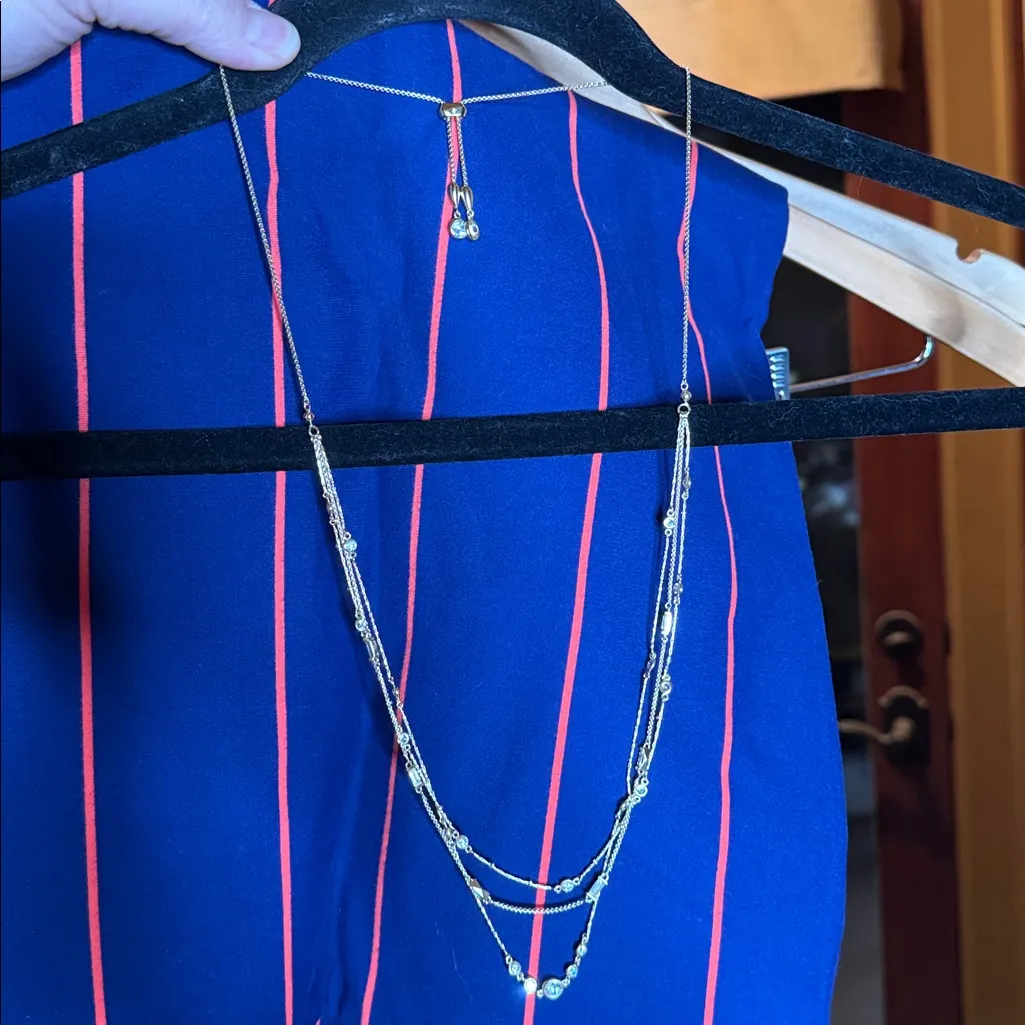 Kendra Scott Rina Gold Multi Strand Necklace w/ Lustre Glass – Adjustable - Image 6