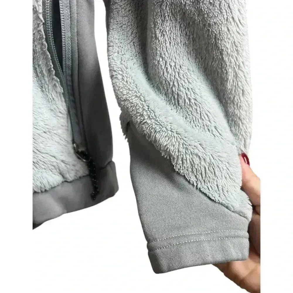 Mountain Hardwear Jacket Women's Medium Gray Outdoors Zip Fleece - Image 7