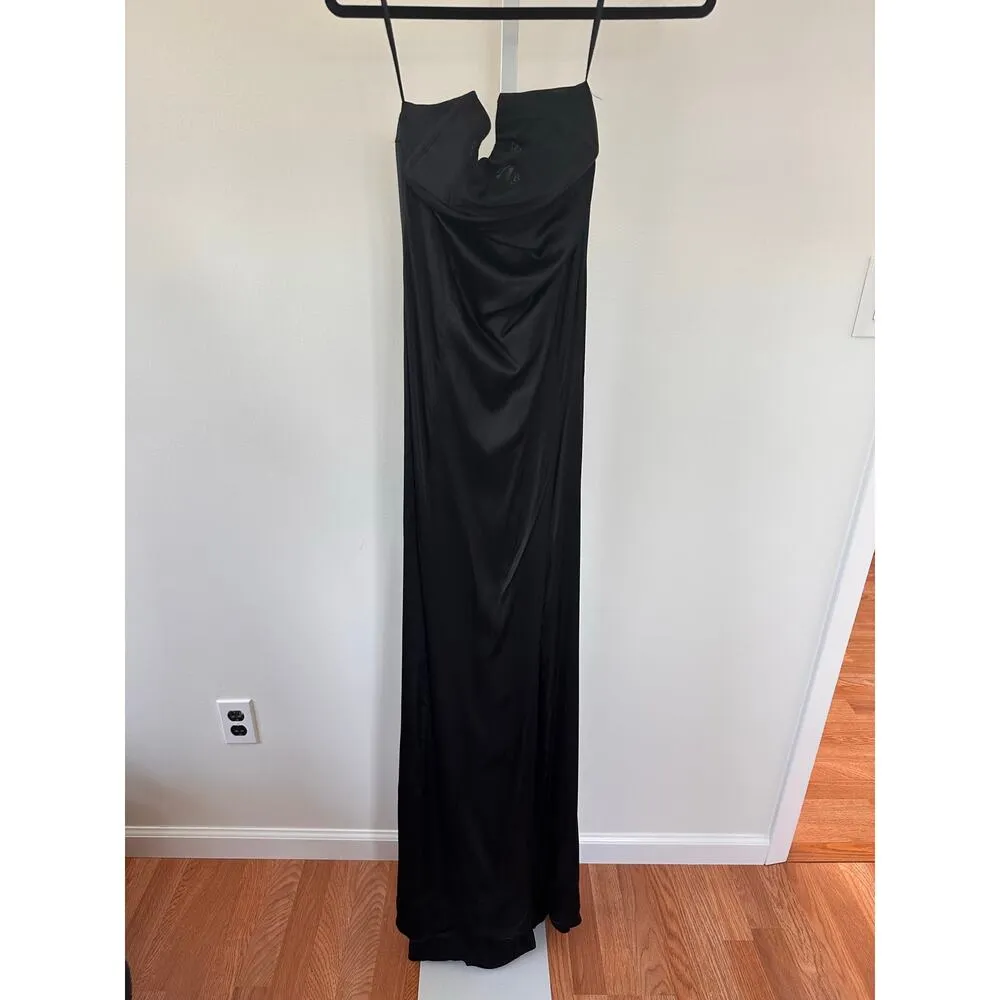 NBD Full Length Strapless Black Maxi Dress size XS - Image 3