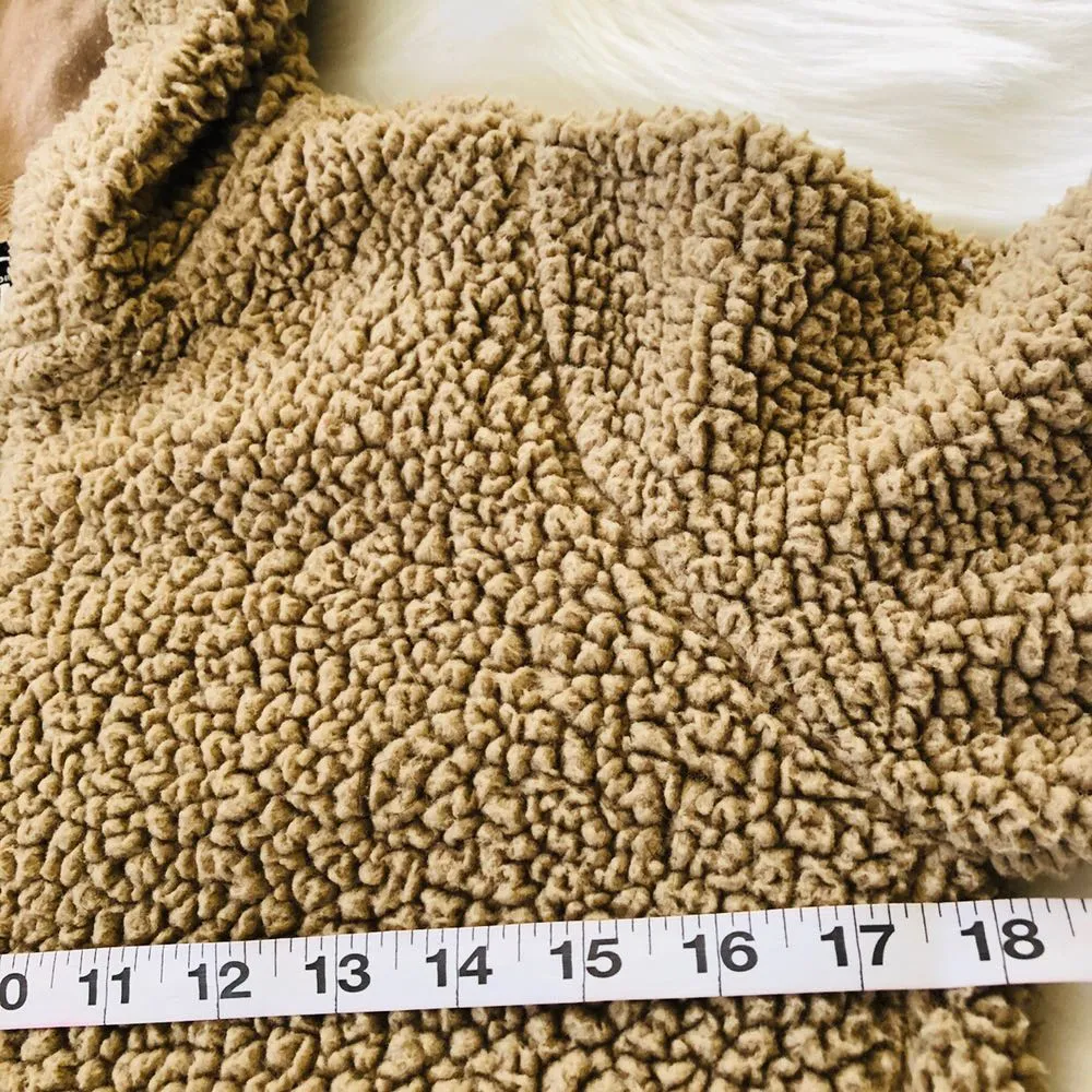 REWASH  Hooded Teddy Fuzzy Bear Zip Up - Image 6