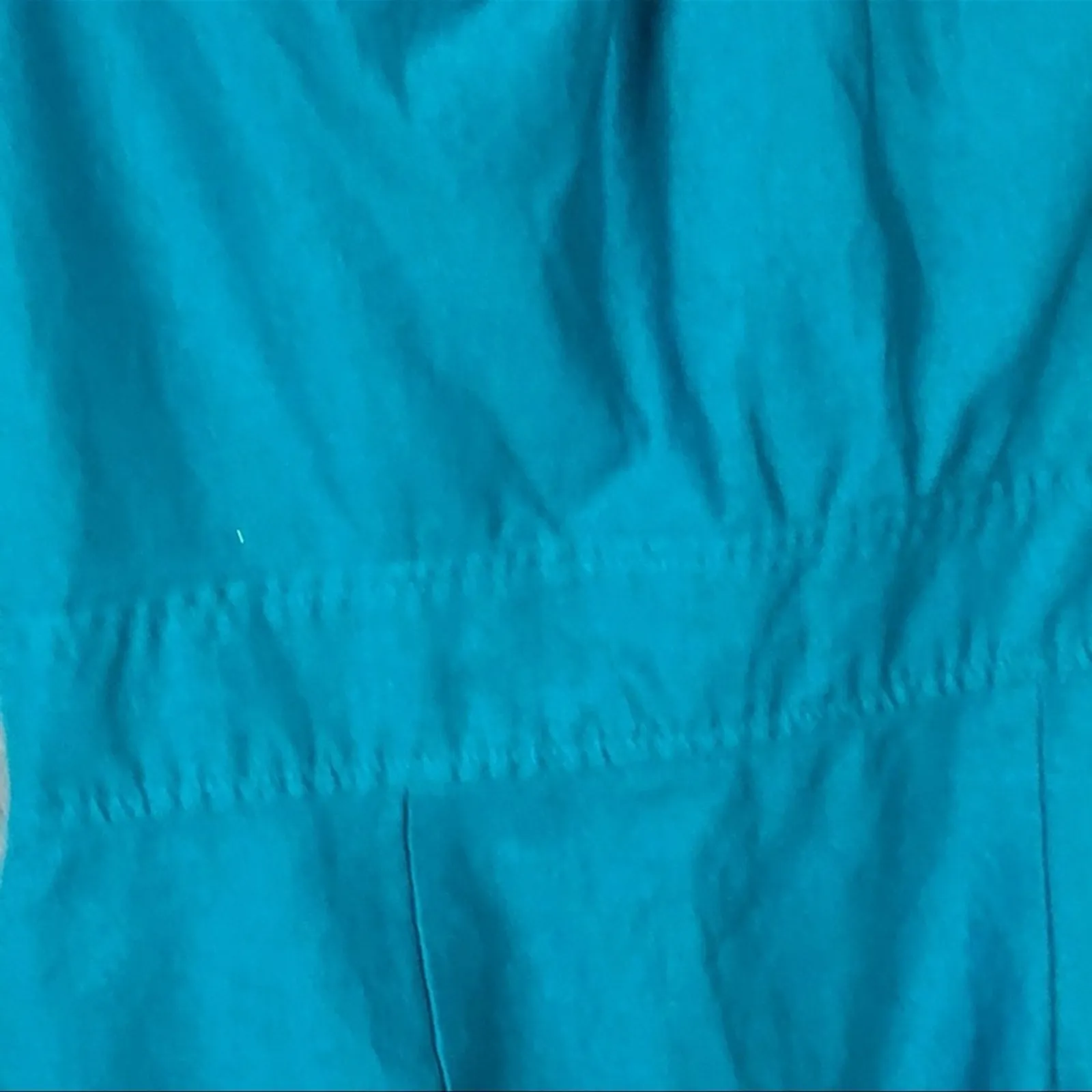 Venus Scallop Neck Sheath Midi Dress Teal Paisley Cap Sleeve Size 4 Professional - Image 7