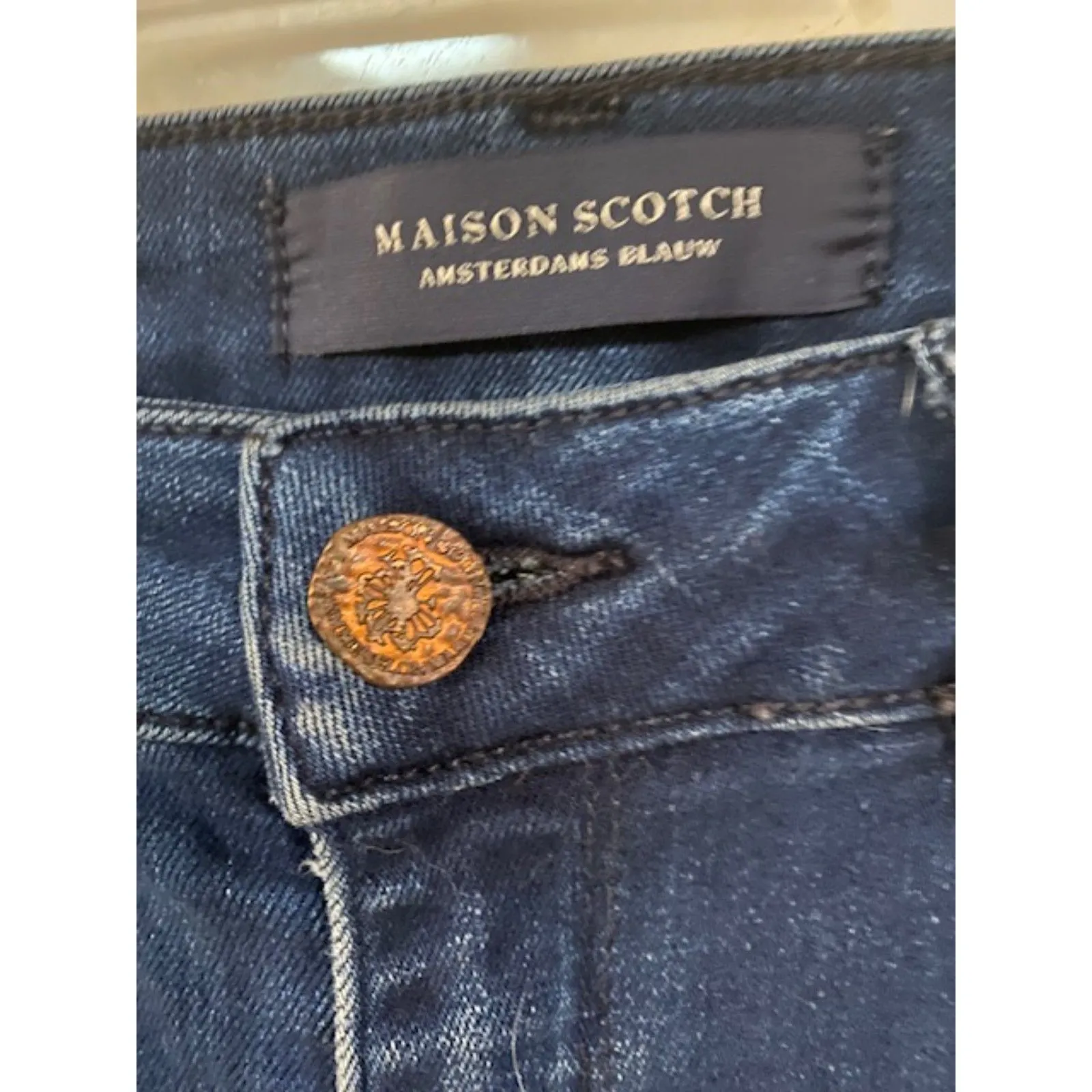 Maison Scotch Amsterdams Blauw Jeans Blue Size 30 - Image 3