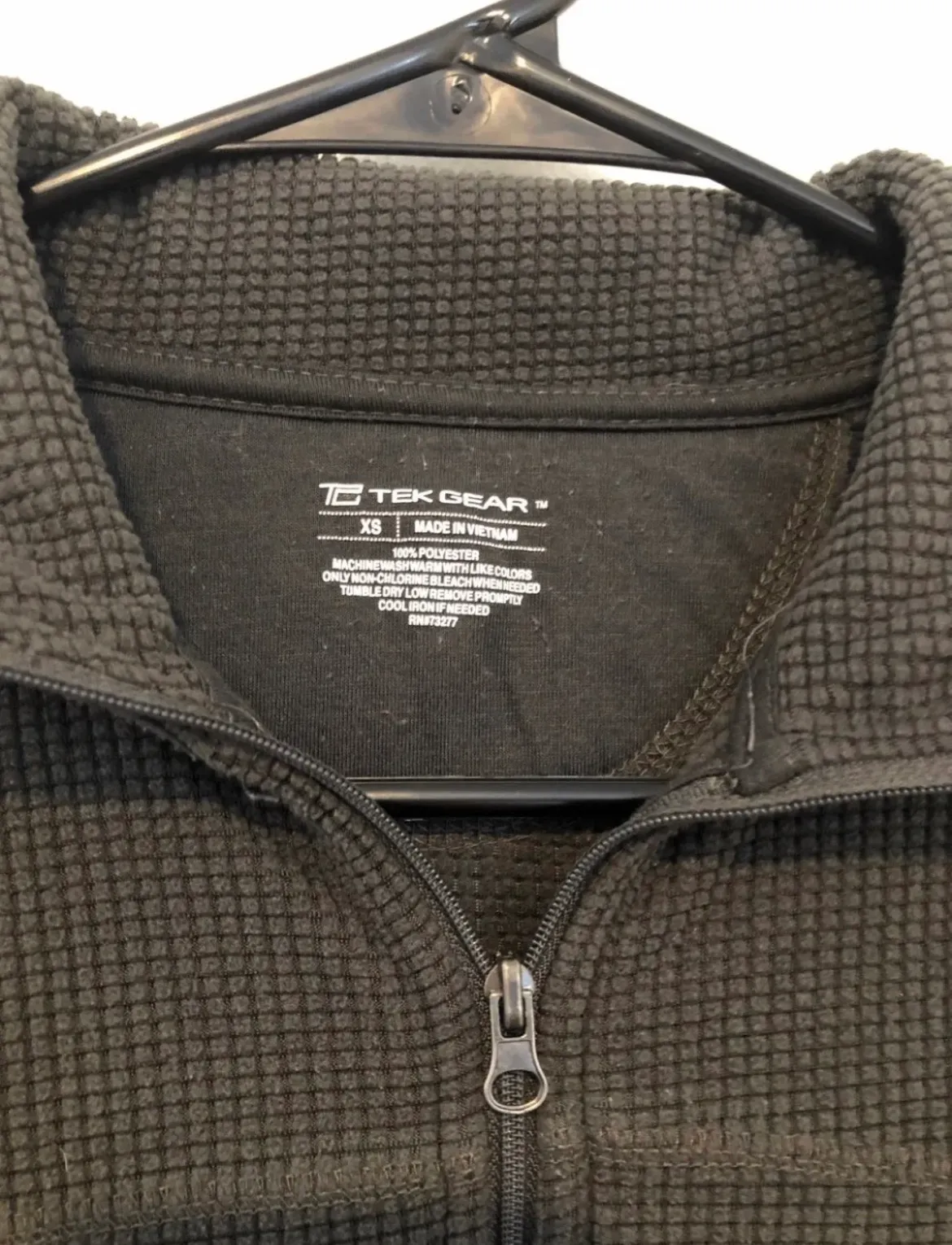 Charcoal Grey Fleece Workout Sweater - Image 4