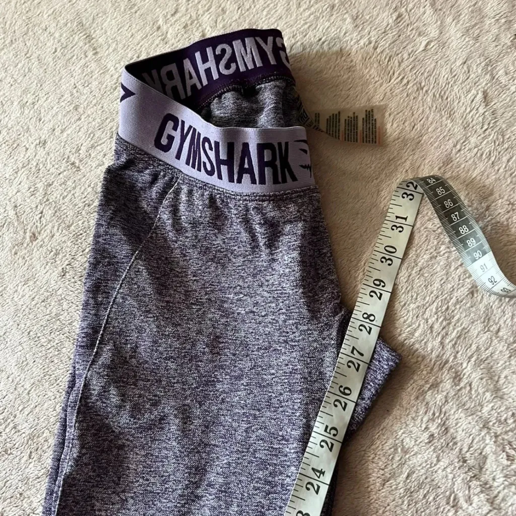 Gymshark leggings Womens Seamless Flex‎ Berry Purple Marl Wool Size Small - Image 7