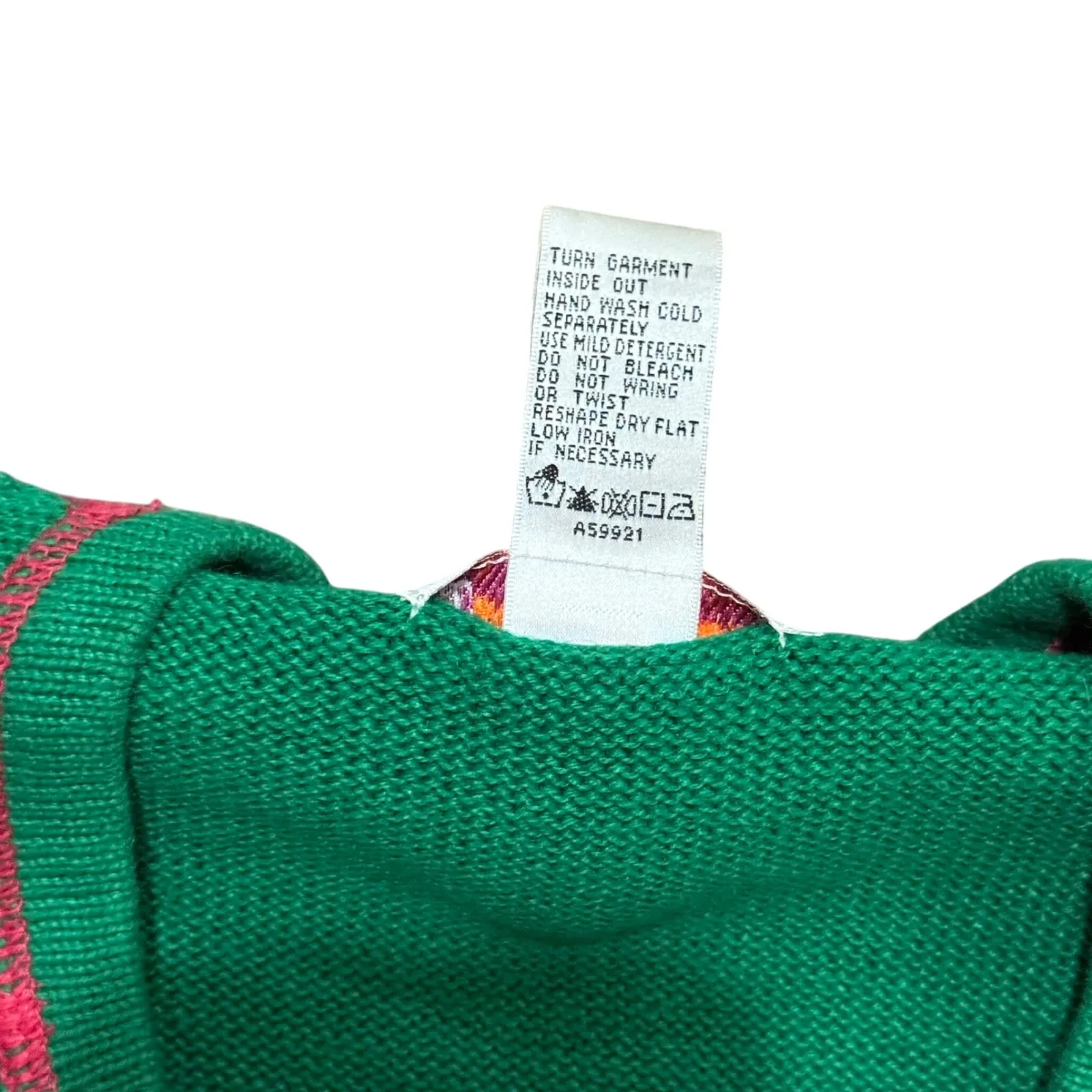 Vintage Quaker Factory Womens Green Snowman Christmas Long Sleeve Sweater Top L Size L - Image 6