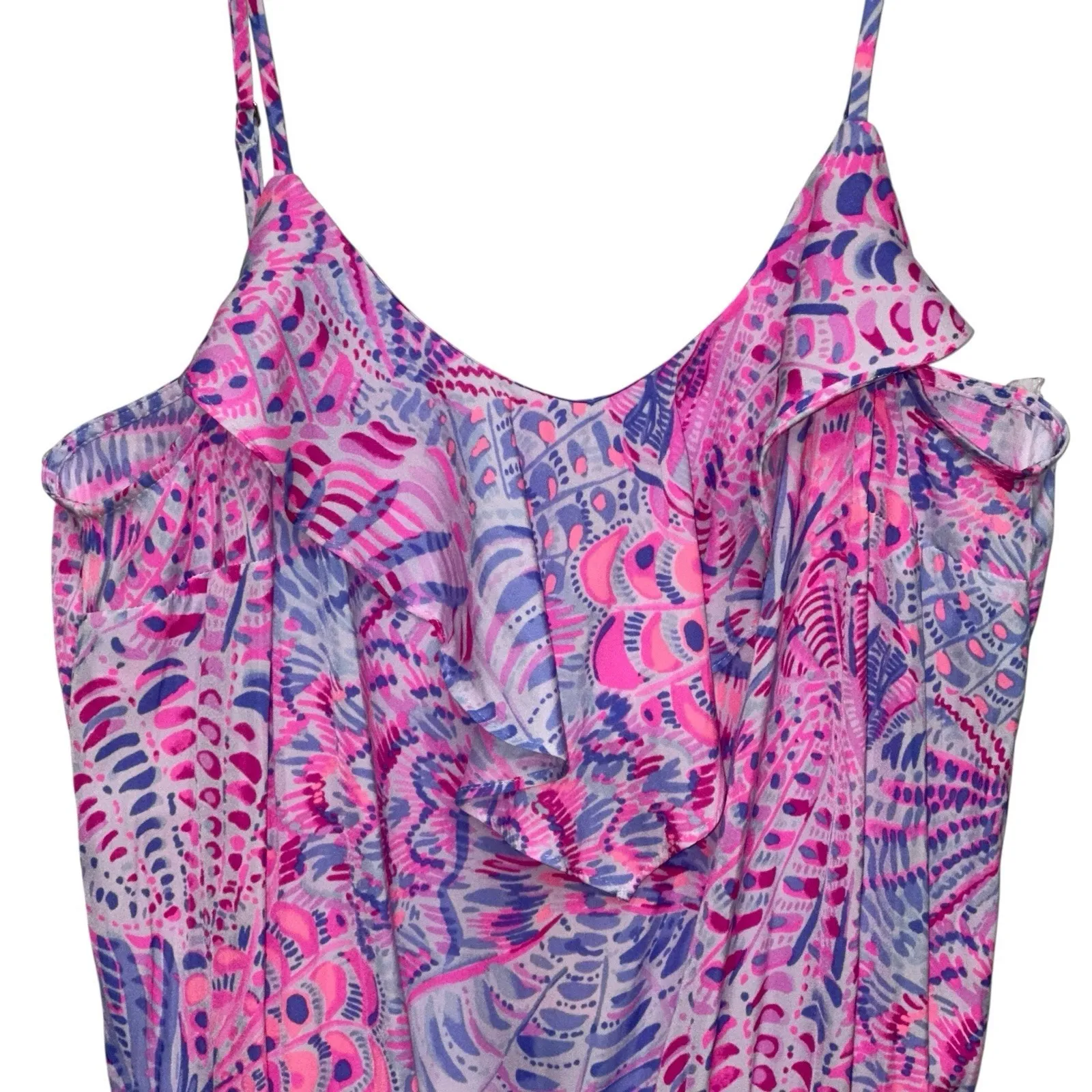 Lilly Pulitzer‎ Women's Size Small Zana Romper Raz Berry See You Soon NWT $138 - Image 2