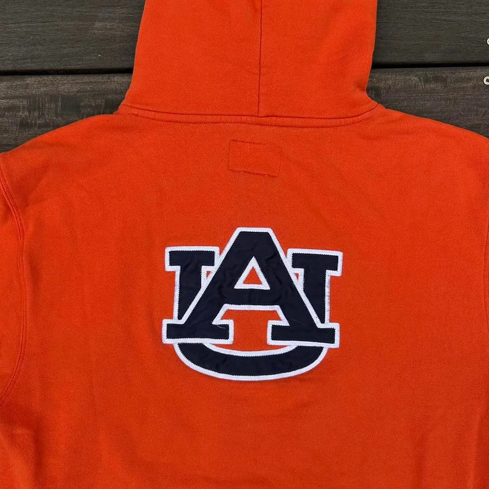 Vintage Orange Jansport Auburn Tigers Hoodie Sweatshirt Colligate Top - Image 6