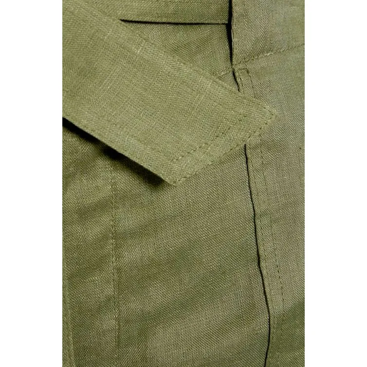 Equipment Femme Taimee Linen Shorts in "Grape Leaf" 100% Linen Size 12 NWT!!! - Image 6