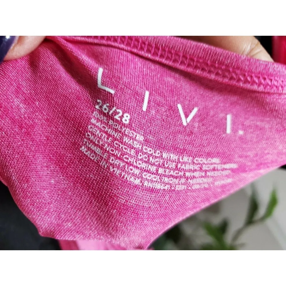 Livi Women Solid Pink 100% Polyester Round Neck Sleeveless Casual Top Size 26/28 - Image 8