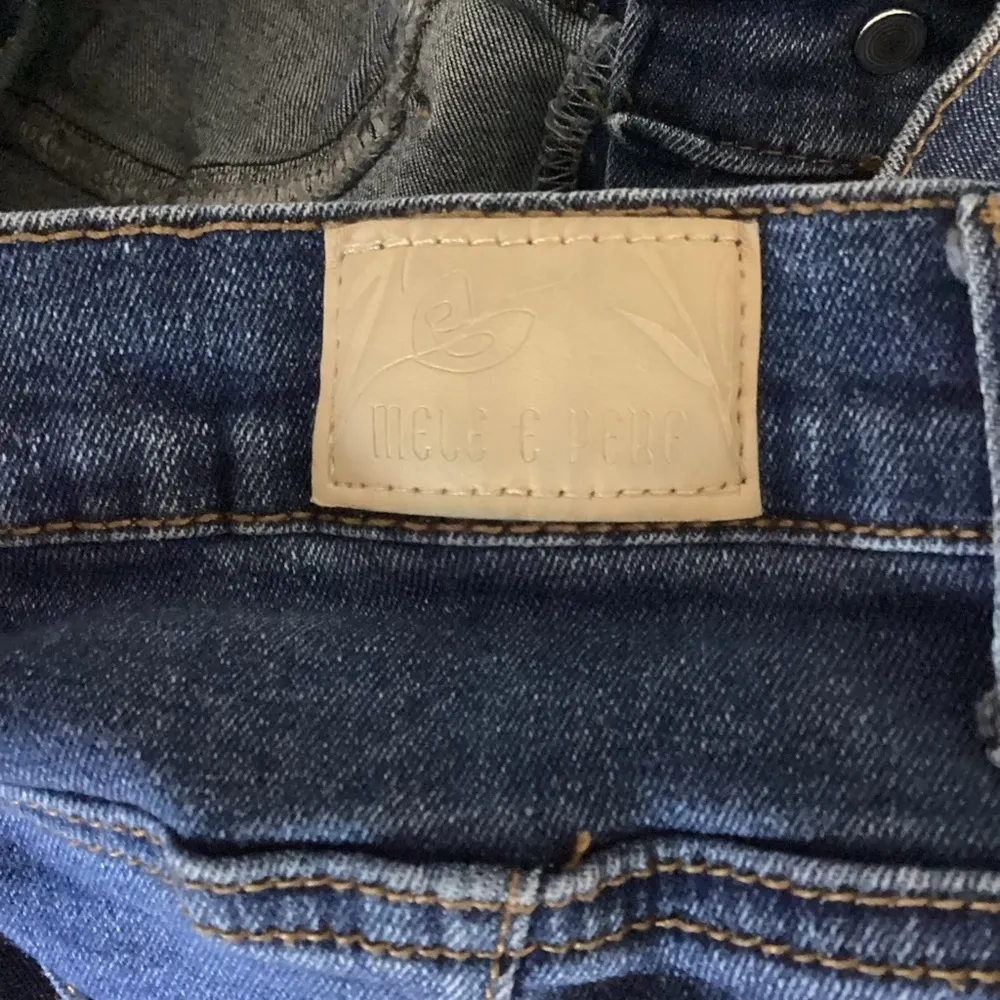 Mele E Pere Flare Distressed Jeans Size 9 Blue - Image 9