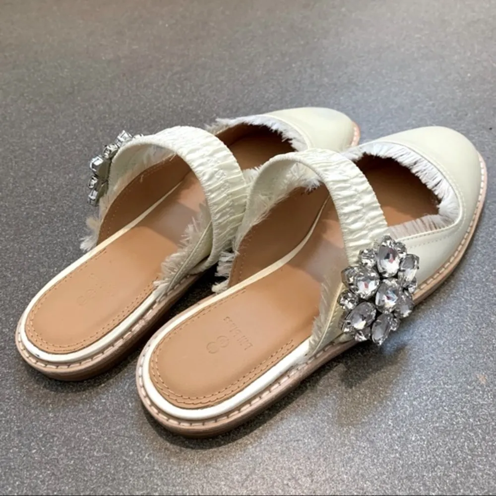 NEW Bill Blass Addy Rhinestone Embellished Mule, Size 6 - Image 6